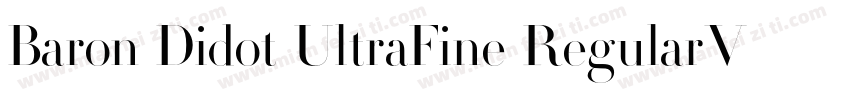 Baron Didot UltraFine RegularVersio字体转换
